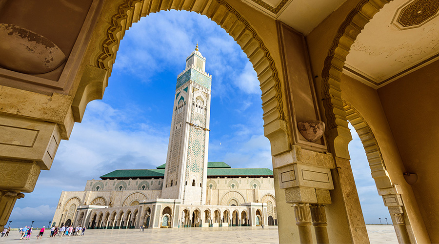 Morocco architecture Hassan Mosque 1